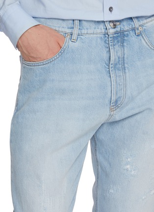  - BRUNELLO CUCINELLI - Straight Leg Distressed Denim Jeans