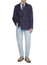 Figure View - Click To Enlarge - BRUNELLO CUCINELLI - Straight Leg Distressed Denim Jeans
