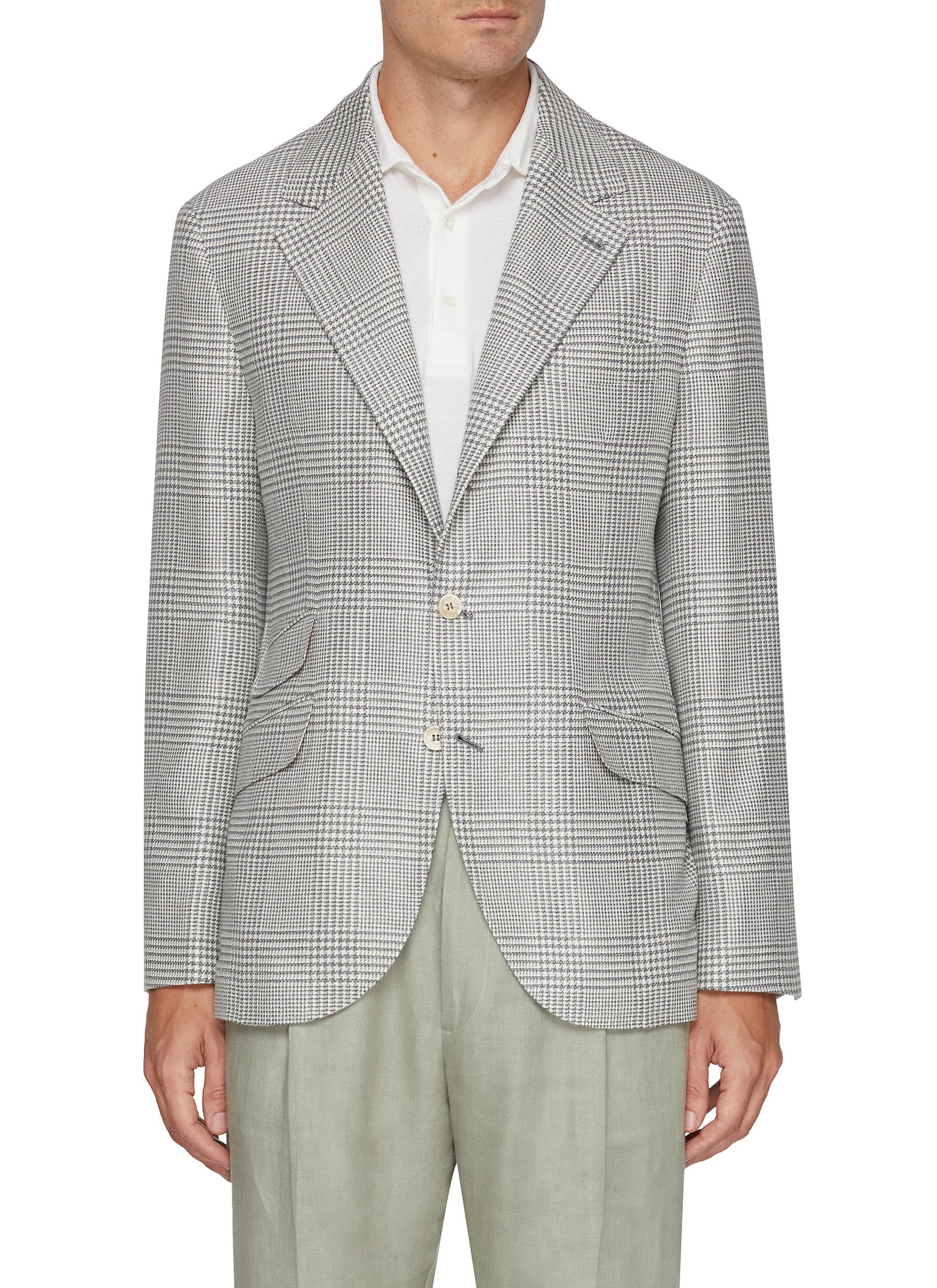【BRUNELLO CUCINELLI】ヘリンボーン シングルブレストブレザー BRUNELLO CUCINELLI】ヘリンボーン シングルブレストブレザー