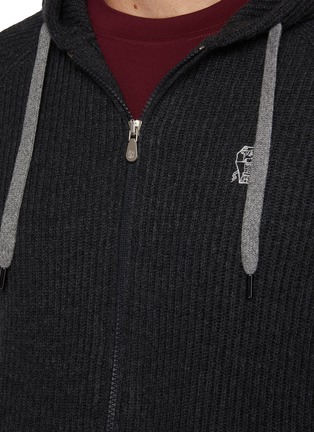  - BRUNELLO CUCINELLI - Full Zip Cashmere Hooded Jacket