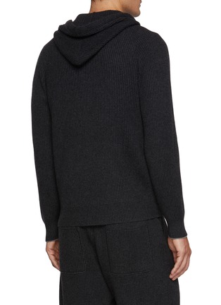 Back View - Click To Enlarge - BRUNELLO CUCINELLI - Full Zip Cashmere Hooded Jacket