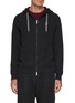 Main View - Click To Enlarge - BRUNELLO CUCINELLI - Full Zip Cashmere Hooded Jacket
