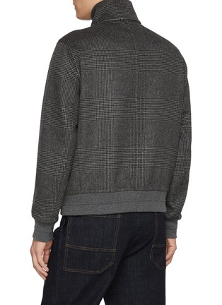 Back View - Click To Enlarge - BRUNELLO CUCINELLI - High Neck Zip Up Cashmere Bomber Jacket