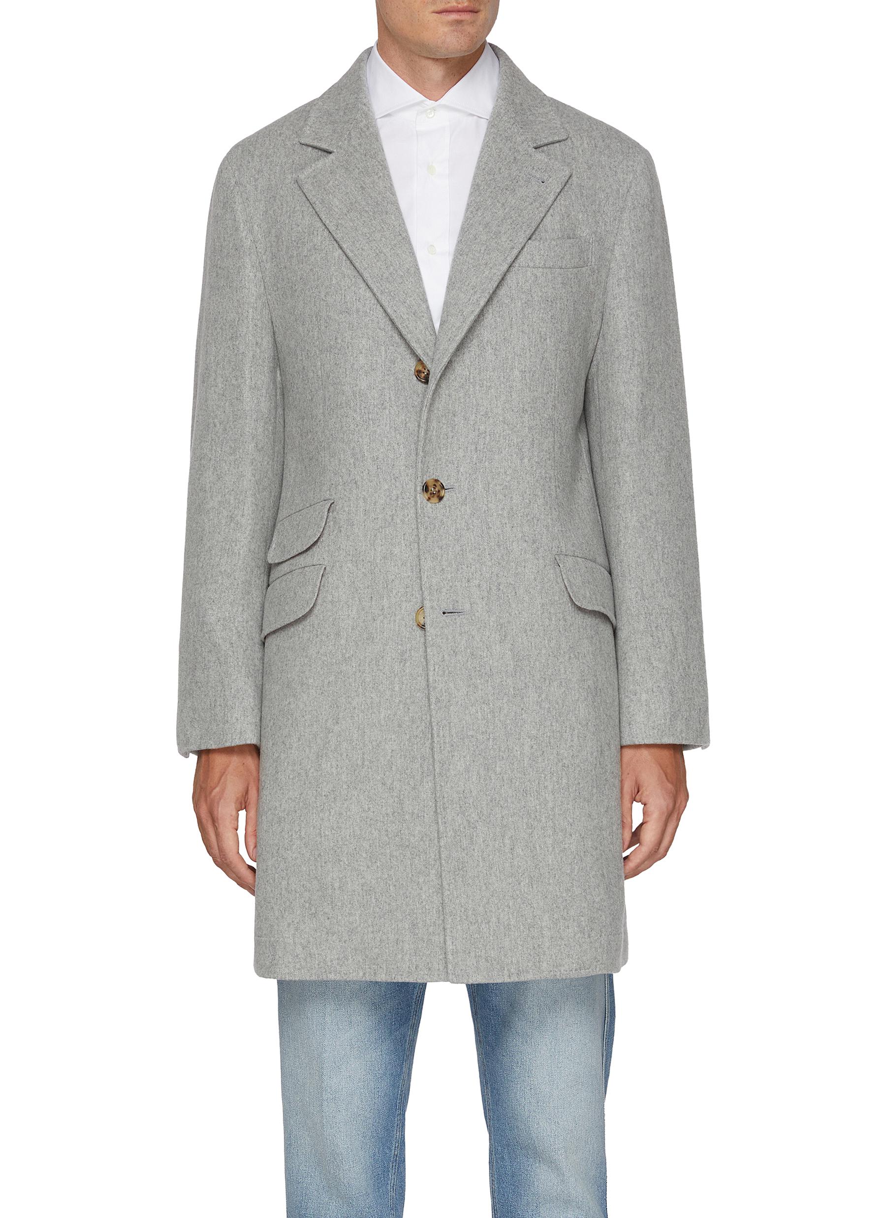 【関税&送料込】Brunello Cucinelli Overcoat Brunello Cucinelli Slim-Fit Wool Overcoat – Top Shelf Apparel