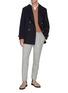 Figure View - Click To Enlarge - BRUNELLO CUCINELLI - Convertible Collar Double Breasted Wool Overcoat