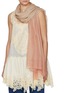 Figure View - Click To Enlarge - JOVENS - Spray Dyed Cashmere Scarf