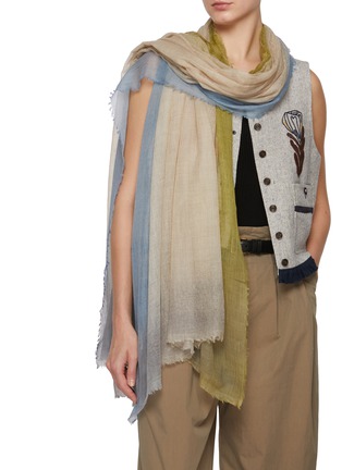 Figure View - Click To Enlarge - JOVENS - Spray Dyed Cashmere Scarf