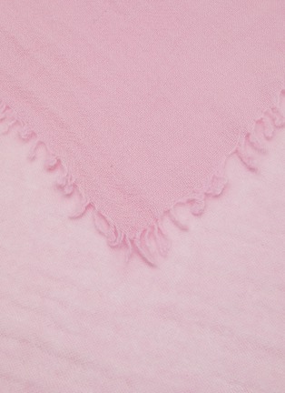 Detail View - Click To Enlarge - JOVENS - Frayed Edge Cashmere Shawl
