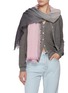 Figure View - Click To Enlarge - JOVENS - Ombré Cashmere Shawl