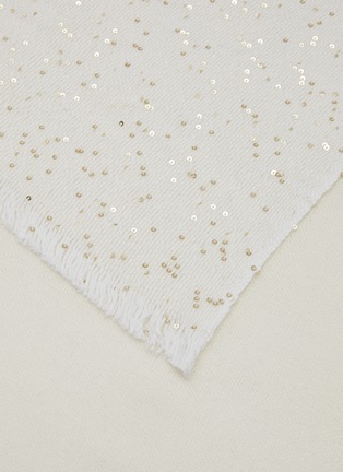 Detail View - Click To Enlarge - JOVENS - Sequined Cashmere Shawl