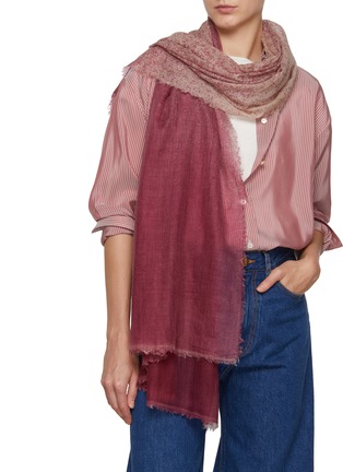 Figure View - Click To Enlarge - JOVENS - Spray Dyed Cashmere Shawl