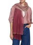 Figure View - Click To Enlarge - JOVENS - Spray Dyed Cashmere Shawl
