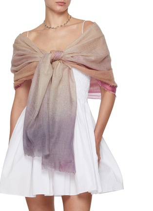 Figure View - Click To Enlarge - JOVENS - Spray Dyed Cashmere Shawl