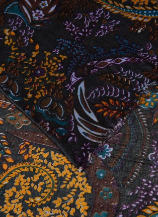 Detail View - Click To Enlarge - JOVENS - Paisley Print Cashmere Silk Scarf