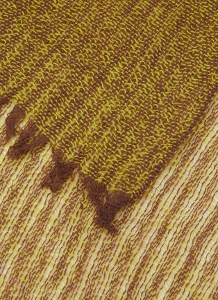 Detail View - Click To Enlarge - JOVENS - Striped Cashmere Shawl