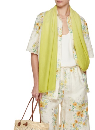 Figure View - Click To Enlarge - JOVENS - Ombré Cashmere Shawl