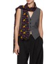 Figure View - Click To Enlarge - JOVENS - Heart Print Cashmere Shawl