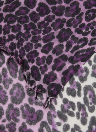 Detail View - Click To Enlarge - JOVENS - Leopard Print Cashmere Shawl Scarf