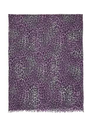 Main View - Click To Enlarge - JOVENS - Leopard Print Cashmere Shawl Scarf