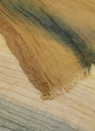 Detail View - Click To Enlarge - JOVENS - Handprinted Cashmere Shawl Scarf