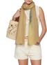 Figure View - Click To Enlarge - JOVENS - Handprinted Cashmere Shawl Scarf