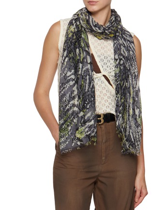Figure View - Click To Enlarge - JOVENS - Tiger Cashmere Scarf