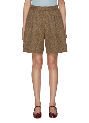Main View - Click To Enlarge - SIENNE - German Pleated Knit Shorts