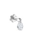 Main View - Click To Enlarge - MARIA TASH - Floating Pear Diamond 18K White Gold Charm Single Threaded Stud Earring