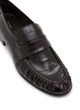 Detail View - Click To Enlarge - THE ROW - Soft Eel Leather Loafers