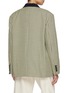 Back View - Click To Enlarge - EENK - Contrast Single Breasted Ckeckered Blazer