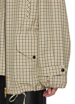  - EENK - Oversized Checkered Hoodie Jacket