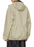 Back View - Click To Enlarge - EENK - Oversized Checkered Hoodie Jacket