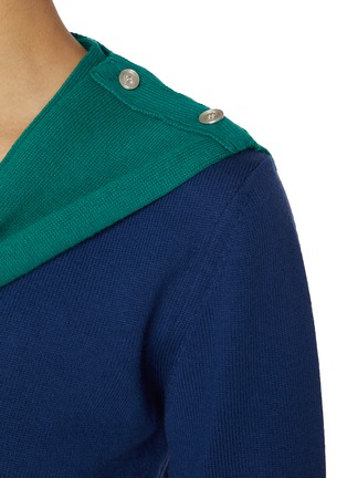  - EENK - Muffler Layered Wool Cotton Knit Top
