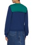 Back View - Click To Enlarge - EENK - Muffler Layered Wool Cotton Knit Top