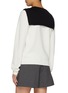 Back View - Click To Enlarge - EENK - Muffler Layered Wool Cotton Knit Top