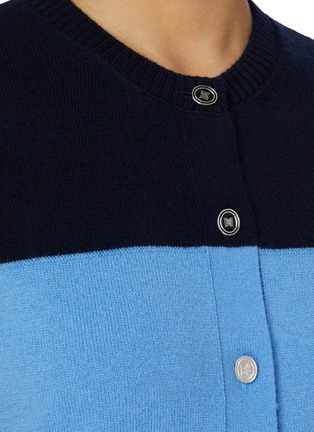  - EENK - Contrast Colour Block Wool Cashmere Knit Cardigan