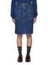 Main View - Click To Enlarge - EENK - Exterior Patch Pocket Denim Skirt