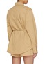 Back View - Click To Enlarge - EENK - Tie Waist Layered Jacket