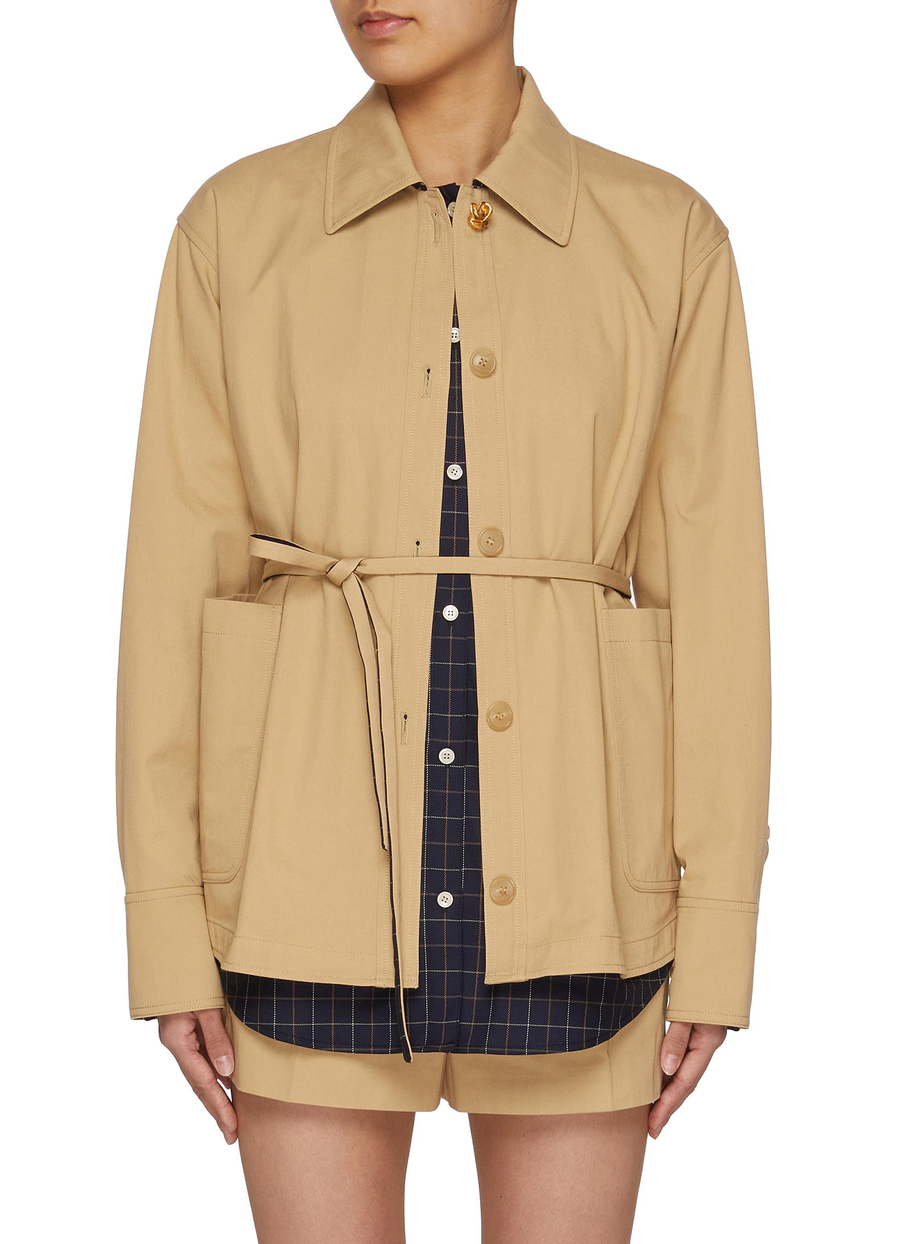 EENK | Tie Waist Layered Jacket | Women | Lane Crawford