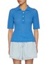 Main View - Click To Enlarge - EENK - Rose Button Knit Polo Top