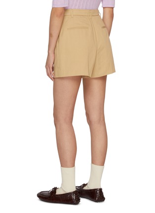 Back View - Click To Enlarge - EENK - High Rise Pleated Shorts