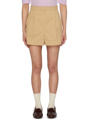 Main View - Click To Enlarge - EENK - High Rise Pleated Shorts