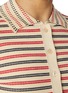  - EENK - Striped Ribbed Knit Cardigan