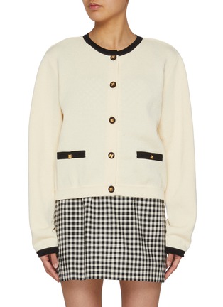 Main View - Click To Enlarge - EENK - Round Neck Knit Cardigan