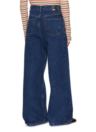 Back View - Click To Enlarge - EENK - Wide Leg Denim Pants