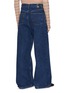 Back View - Click To Enlarge - EENK - Wide Leg Denim Pants