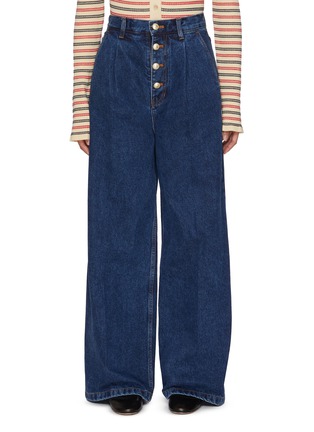 Main View - Click To Enlarge - EENK - Wide Leg Denim Pants