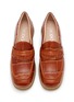 Detail View - Click To Enlarge - RODO - Printed Leather Loafers