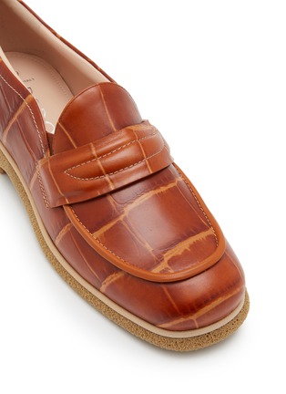 Detail View - Click To Enlarge - RODO - Printed Leather Loafers
