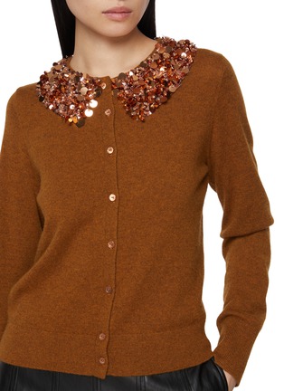  - ULLA JOHNSON - Margaux Embroidered Cashmere Knit Cardigan